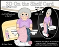 3D On the Shelf Card Kit - Old Lady Noella is Knitting