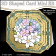 3D Shaped Octagonal Floral Card Kit - Spring Flowers