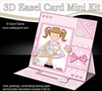 3D Easel Card Mini Kit - Pretty in Pink - Cute Girlz