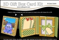 3D Cute Little Dino Gift Box Card Kit 3d Decoupage