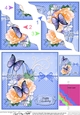 Birthday Butterflies and Flowers Birdcage High Wavey Corner Stacker