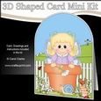 3D Shaped Card Kit - Flowerpot Friends - Cute Little Fairy
