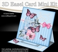 3D Easel Card Mini Kit - Pretty Floral Birdcage with Butterflies