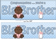 Large DL Ethnic New Baby Congratulations you are a ... BIG BROTHER 3D decoupage
