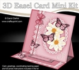 3D Easel Card Mini Kit - A Touch of Elegance - Flowers, Lace, Butterflies & Pearls