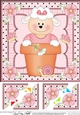 8 x 8 Flower Pot Friends Cute Little Lamb Scalloped Corner Stacker