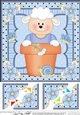 8 x 8 Flower Pot Friends Cute Little Lamb Scalloped Corner Stacker