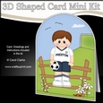 3D Shaped Card Kit - Little Footballer Plays for Preston