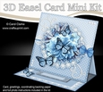 3D Easel Card Mini Kit - A Touch of Elegance - Flowers Lace, butterflies & Pearls