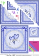 Love Hearts Scallop Corner side stacker Topper
