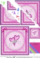 Love Hearts Scallop Corner side stacker Topper