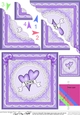 Love Hearts Scallop Corner side stacker Topper