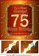 8 x 8 75th Birthday Grandad Beer Label Scalloped Corner
