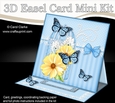 3D Easel Card Mini Kit - Pretty Floral Birdcage with Butterflies