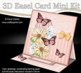3D Easel Card Mini Kit - Pretty Floral Birdcage with Butterflies