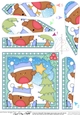 Christmas Fan Pyramage Topper - Bobbin Robin