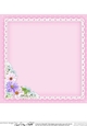 A Touch of Elegance Flowers, Pearls and Lace 8x8 matching insert
