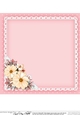 A Touch of Elegance Flowers, Pearls and Lace 8x8 matching insert
