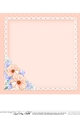 A Touch of Elegance Flowers, Pearls and Lace 8x8 matching insert