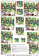 Birthday Sports and Games Twisted Pyramage sheet