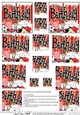 Birthday Sports and Games Twisted Pyramage sheet