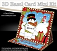 3D Easel Card Mini Kit - Christmas Snowman Rio