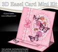 3D Easel Card Mini Kit - A Touch of Elegance - Flowers, Lace, Butterflies & Pearls