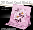 3D Easel Card Mini Kit - A Touch of Elegance - Flowers, Lace, Butterflies & Pearls