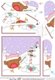 Christmas Robin is at the North Pole Fan Pyramage Topper