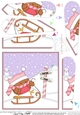 Christmas Robin is at the North Pole Fan Pyramage Topper