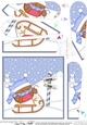 Christmas Robin is at the North Pole Fan Pyramage Topper