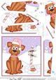 Christmas Rusty Dog is at the North Pole Fan Pyramage Topper