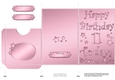 Elegant Metallic 11th Birthday Lottery Wallet Card