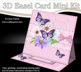 3D Easel Card Mini Kit - A Touch of Elegance - Flowers, Lace, Butterflies & Pearls