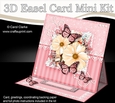 3D Easel Card Mini Kit - A Touch of Elegance - Flowers, Lace, Butterflies & Pearls