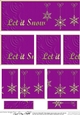 Let it Snow Christmas DL side stacker Topper