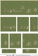 Let it Snow Christmas DL side stacker Topper