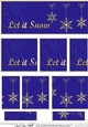 Let it Snow Christmas DL side stacker Topper