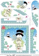 Christmas Snowman Rio Fan Pyramage Topper