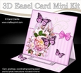 3D Easel Card Mini Kit - Pretty Floral Birdcage with Butterflies