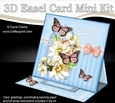 3D Easel Card Mini Kit - Pretty Floral Birdcage with Butterflies