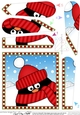 Christmas Fan Pyramage Topper - Cute Fun Pip Penguin