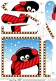 Christmas Fan Pyramage Topper - Cute Fun Pip Penguin