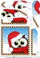 Christmas Fan Pyramage Topper - Cute Fun Little Hoot Owl