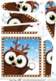 Christmas Fan Pyramage Topper - Cute Fun Little Hoot Owl