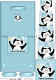 No-Hole Easy Over the Edge Card & Spiral Pyramid Topper - Christmas Penguin