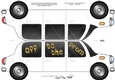 Large DL Off to the Prom Stretch Limo Shaped Card
