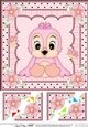 8 x 8 Cute Little Bird Scalloped Corner Topper  