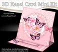 3D Easel Card Mini Kit - A Touch of Elegance - Flowers, Lace, Butterflies & Pearls