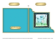 Cute Poodle has a Flower - Cut and Fold Corner Card 